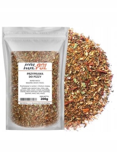 5 x Koření Na PIZZU200 g Aromatická směs bylin přírodní kvality Kol-Pol