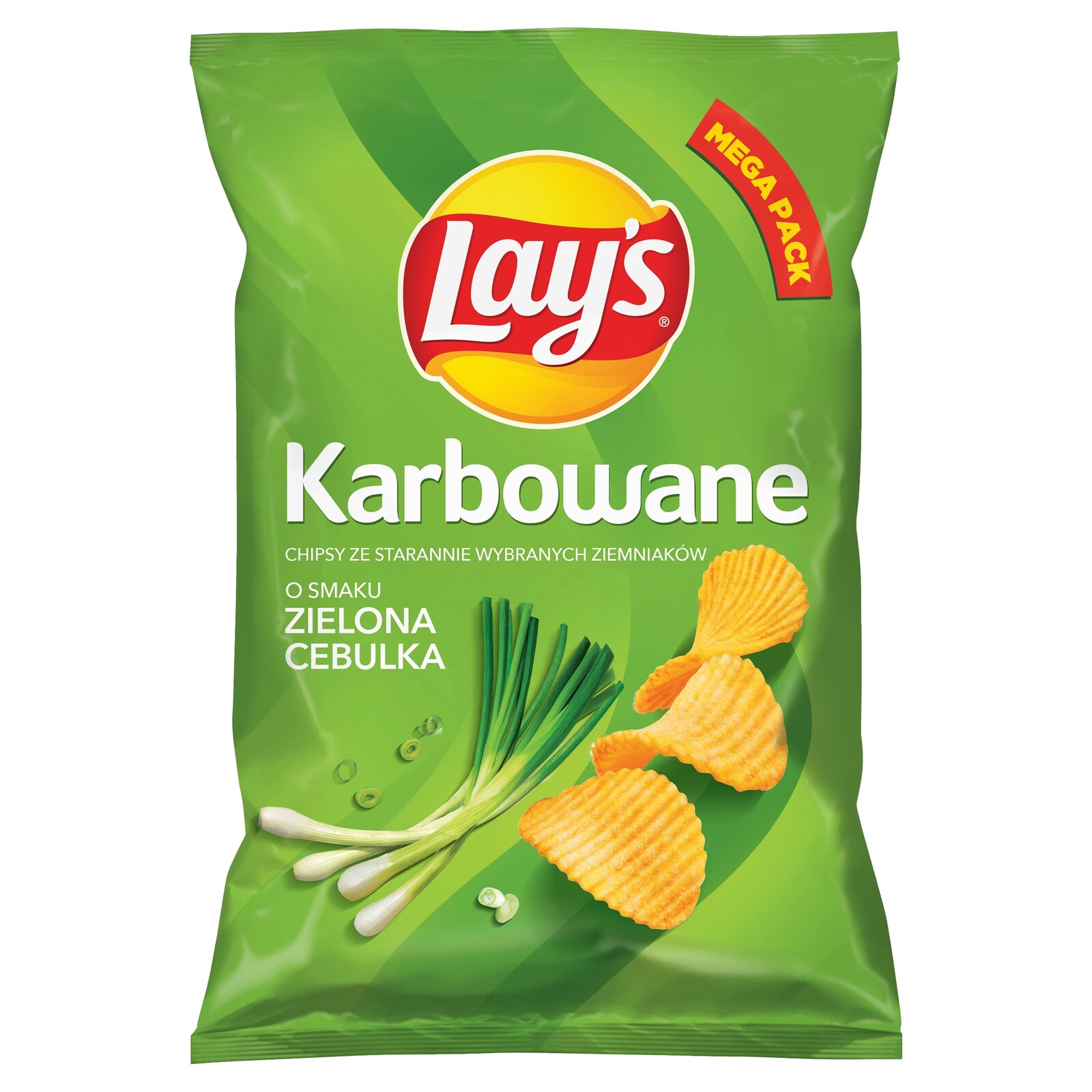 5 x Chipsy Lay's Vroubkované jarní cibulka 190 g