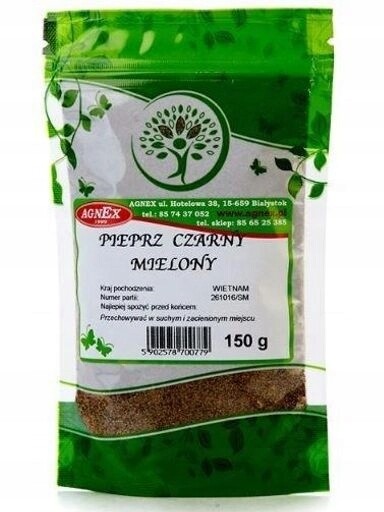 5 x Koření pepř černý mletý na marinování a omáčky v prášku 150 g