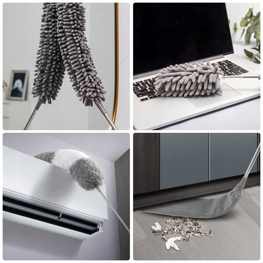 Vicloon Sada metliček Teleskopické mikrovlákno 7 kusů na prach 242 cm