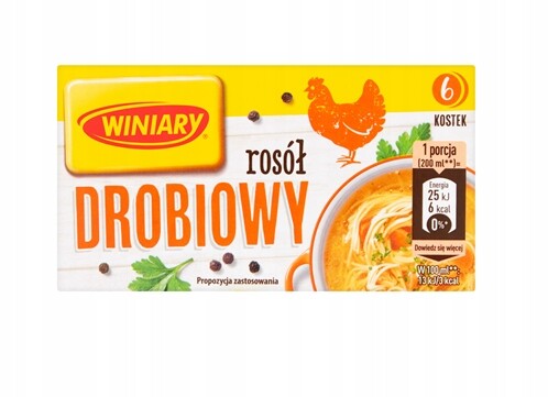 Winiary Drůbeží vývar (6 kostek) 20 x 60 g