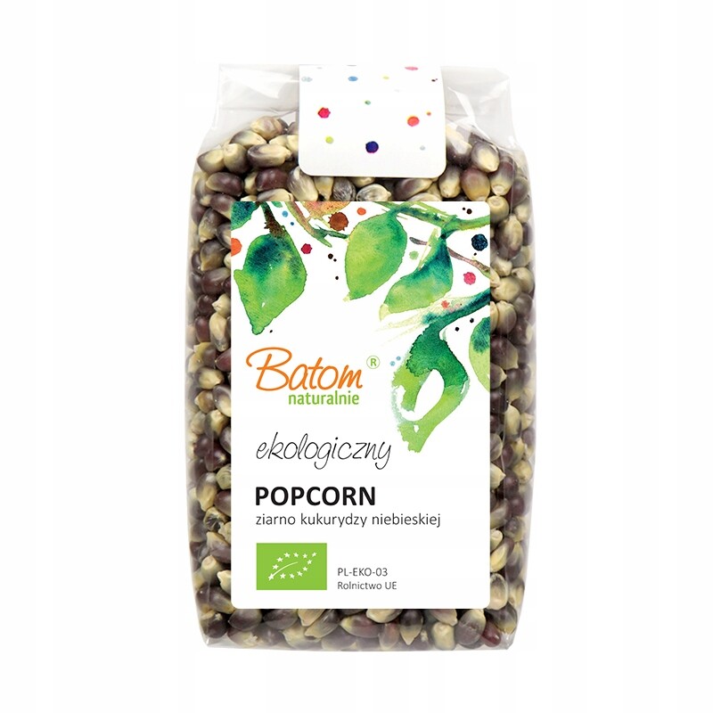 Batom Kukuřice zrno na popcorn Modrá Ekologická Bio 250 g Batom
