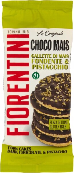 5 x Kukuřičné oplatky v čokoládě s pistáciemi Choco Mais 77 g Fiorentini
