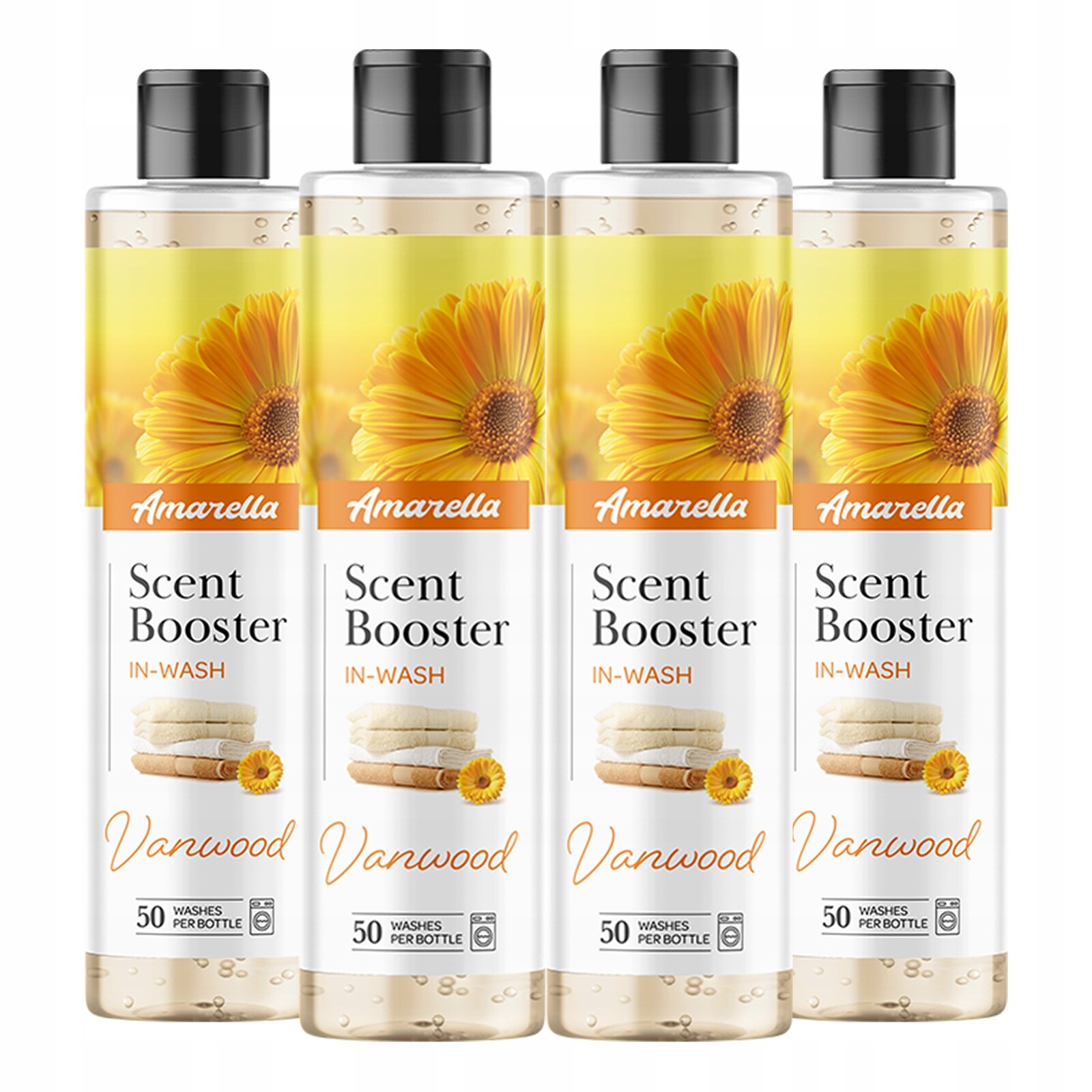 Sada parfémů na praní Amarella Vanwood 4x250 ml, vůně na tkaniny