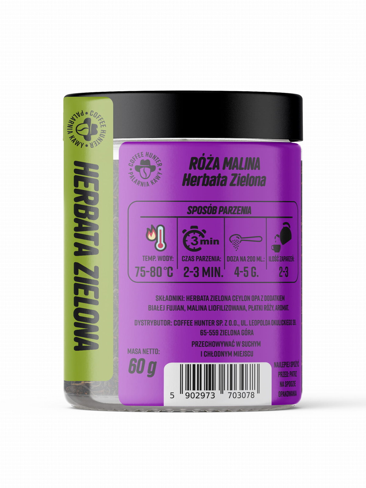 Čaj „růže Malina“ Coffee Hunter s.r.o. 60 g