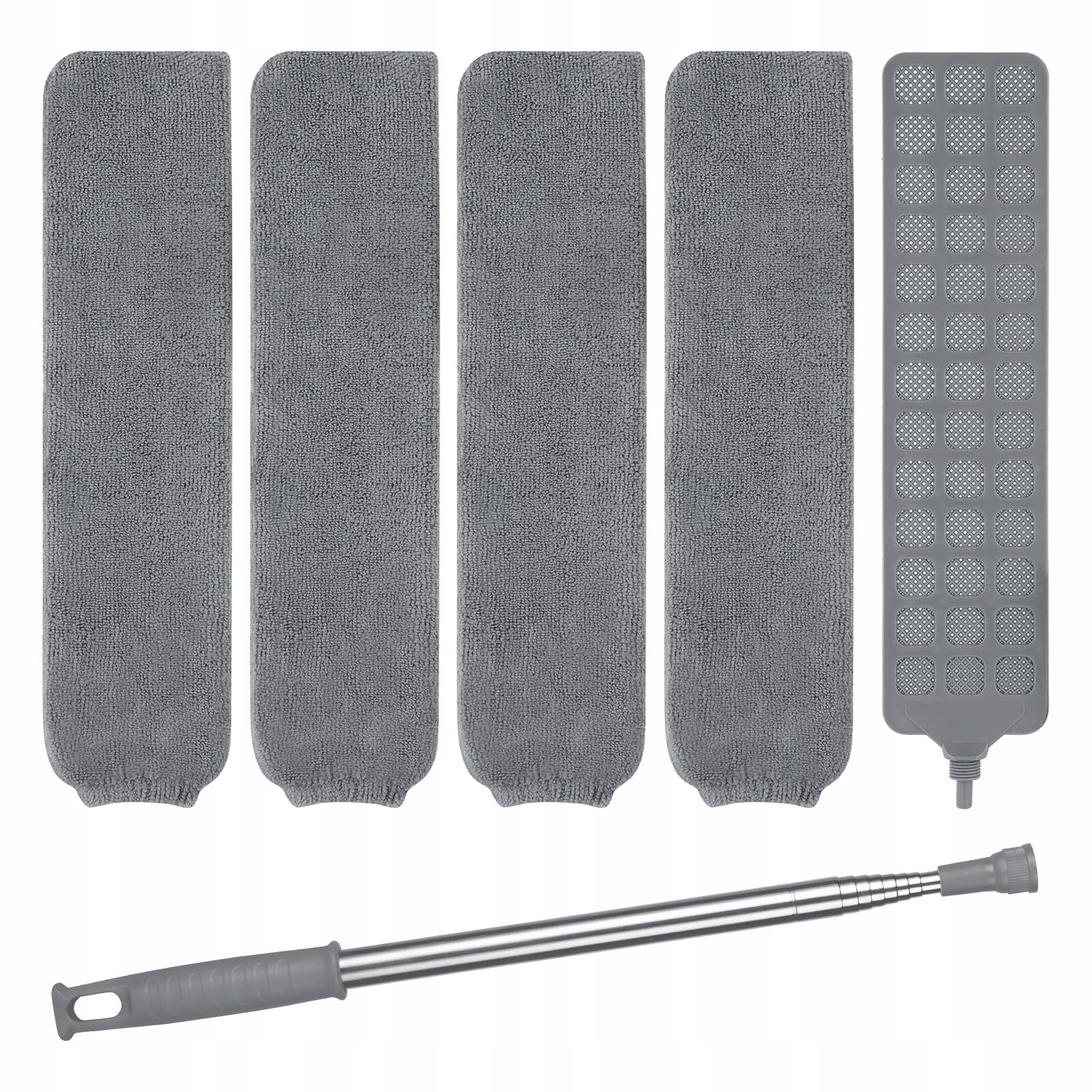 Vicloon Teleskopická metla na prach se 3 utěrkami na nábytek a podlahy