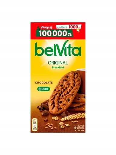 5 x Sušenky Belvita 5 kakaových obilovin 300 g