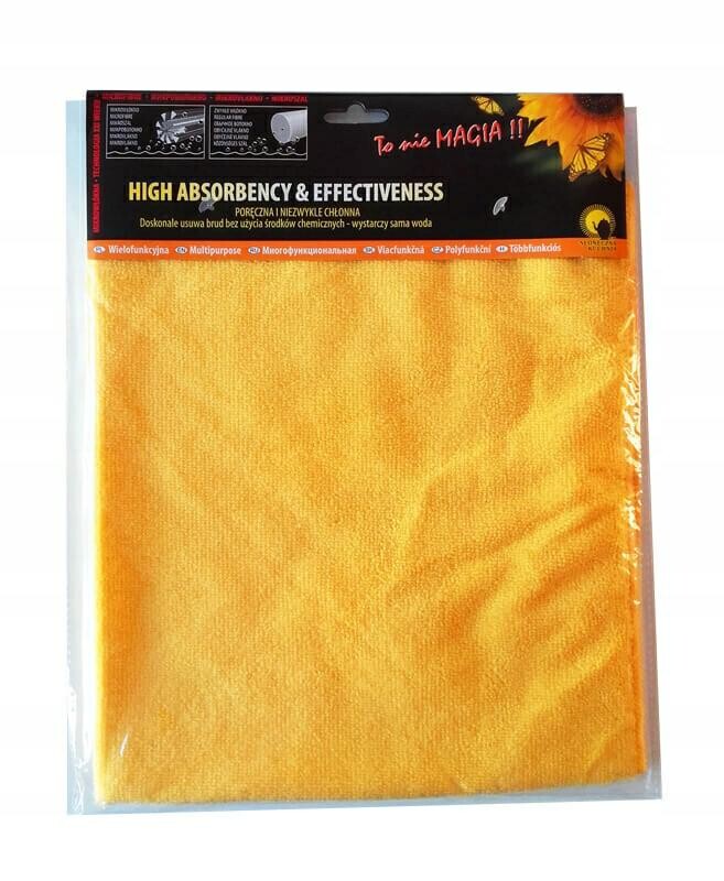 Utěrka z mikrovlákna XXL velká mikrovlákno Sluníčko 50x60 cm