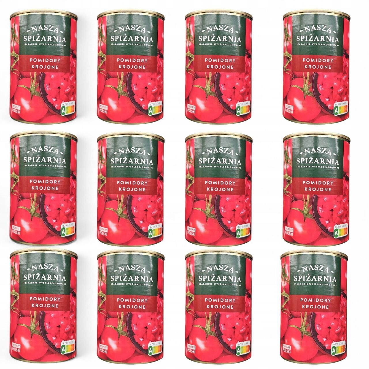 Naše Spíž rajčata krájená bez slupky 400g 12 Ks