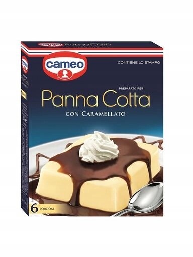 5x Panna Cotta dezert Cameo Carmellato s karamelem, základ pro přípravu dezertu