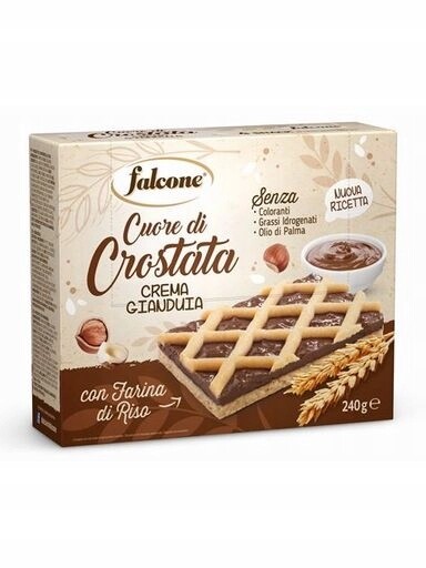 5 x Tarta s arašídovým krémem Crostata crema gianduia 240 g Falcone
