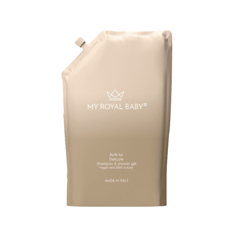 MYROYALBABY Jemný šampon a sprchový gel 2v1 náhradní náplň 380 ml
