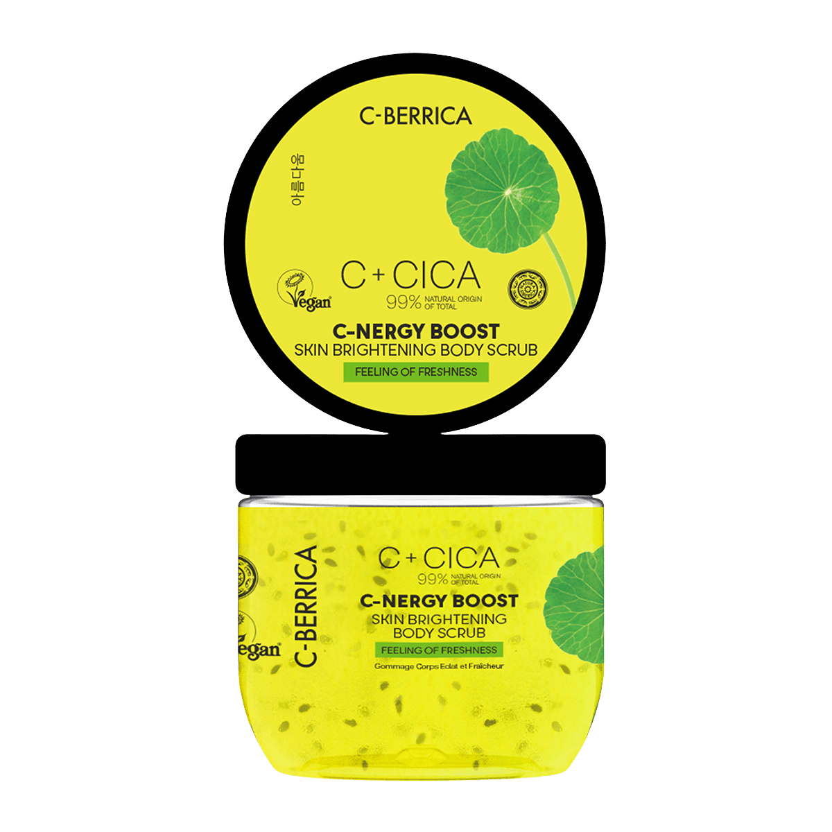 NATURA SIBERICA CICA C-BERRICA Rozjasňující tělový peeling C-Energy Boost 200 ml