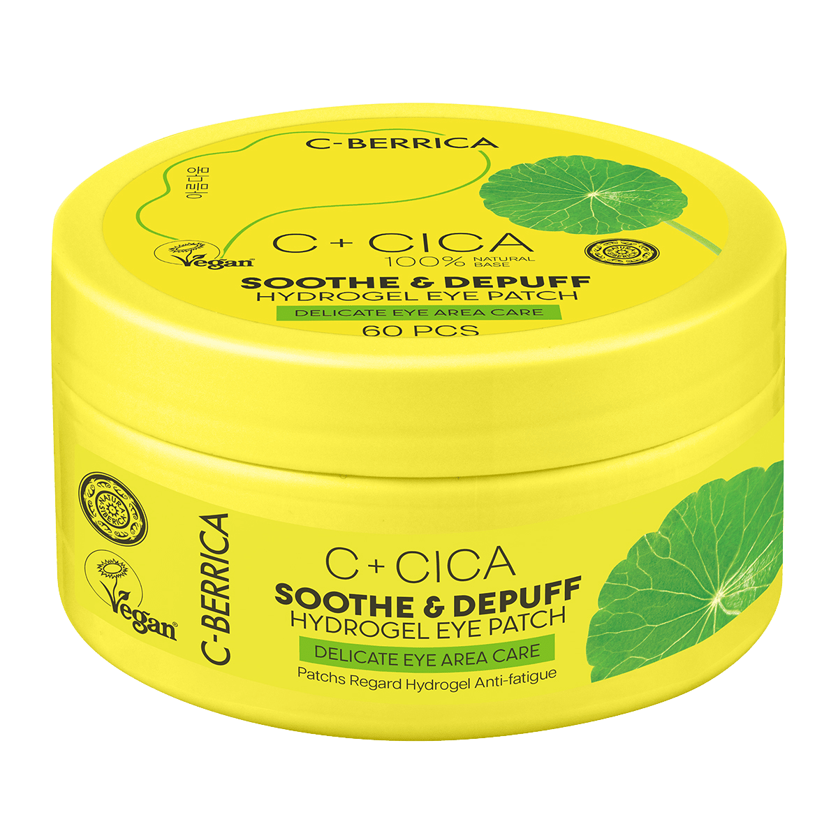 NATURA SIBERICA CICA C-BERRICA Hydrogelové polštářky pod oči Soothe & Depuff 60 ks