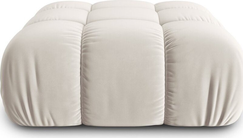 Béžová sametová modulární podnožka Bellis – Micadoni