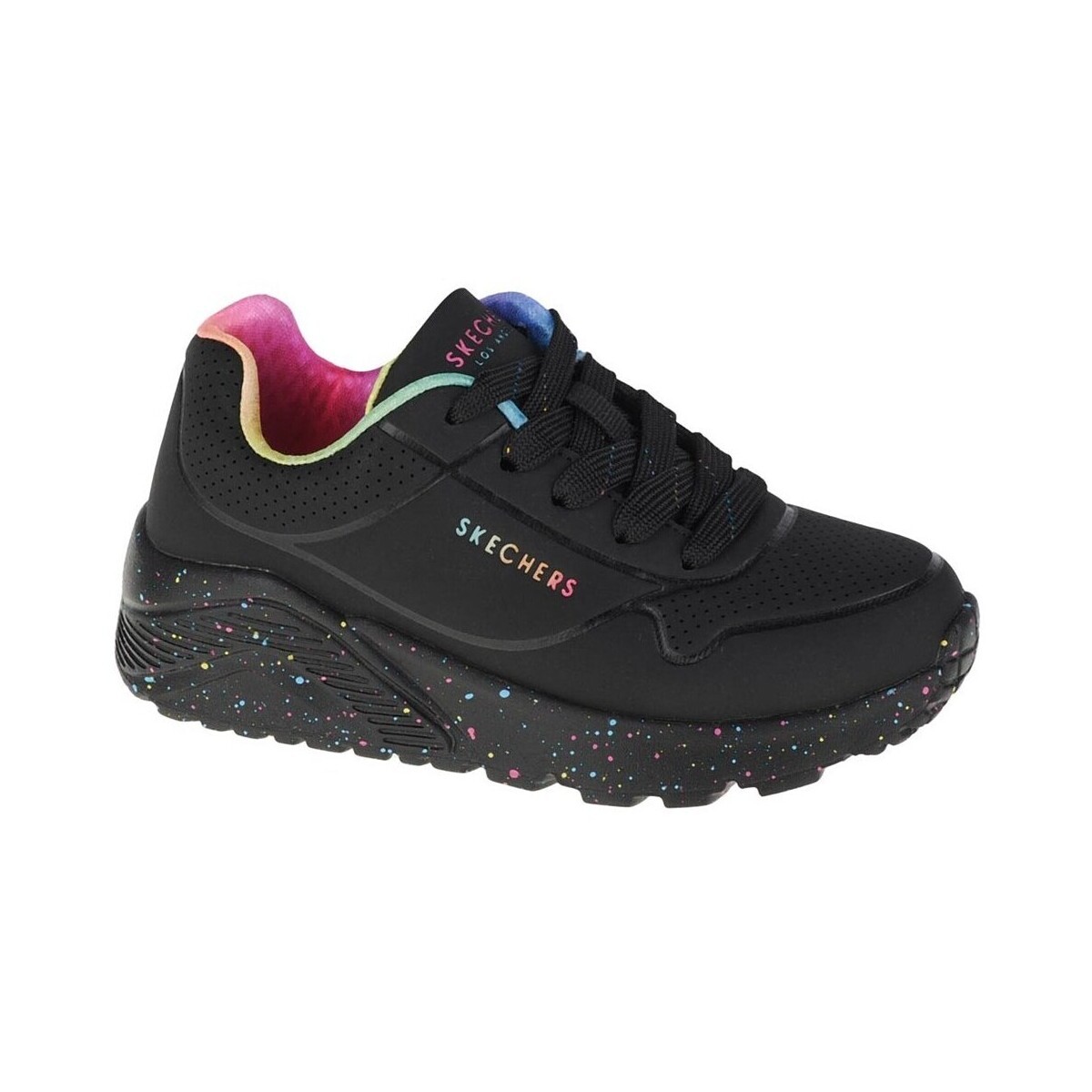 Skechers  Uno Lite Rainbow Speckle  Černá