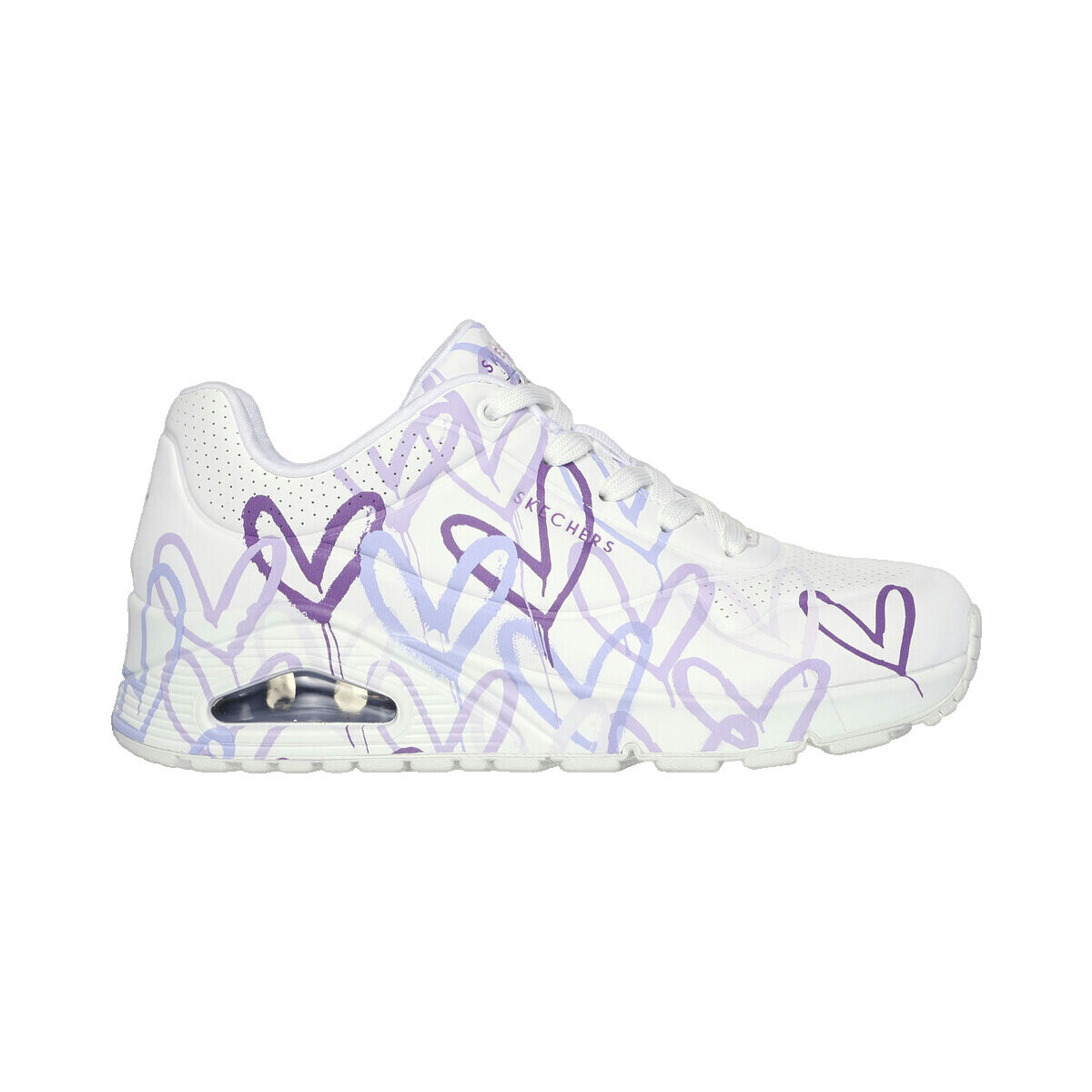 Skechers  Imprimé De Coeur Uno Spread The Love  Bílá