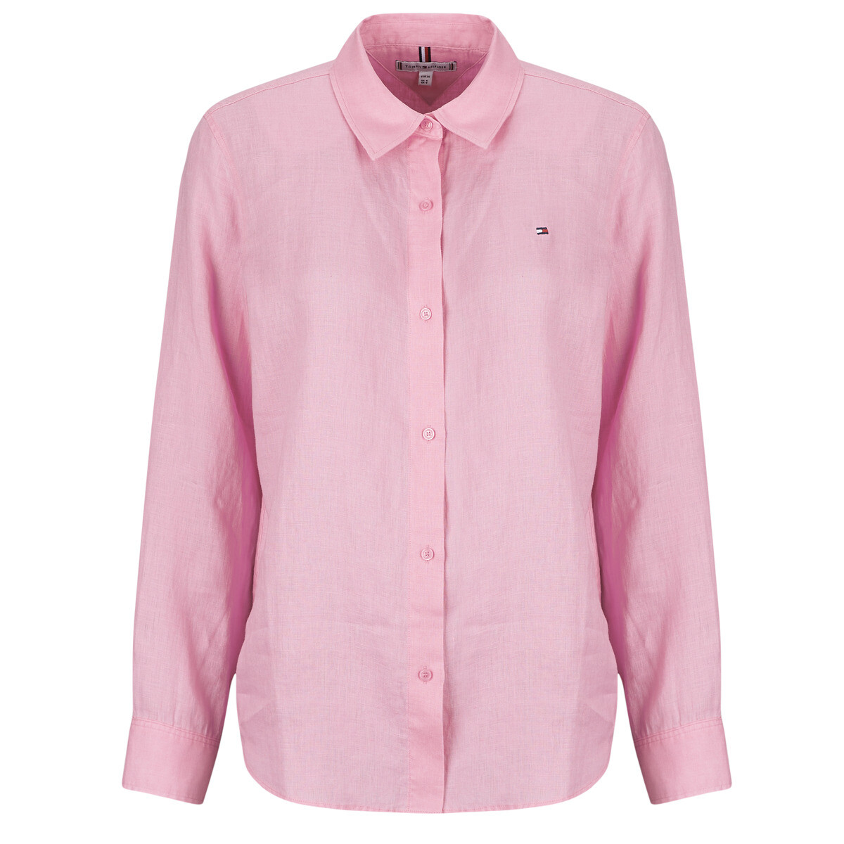 Tommy Hilfiger  ESS LINEN RELAXED LS SHIRT  Růžová