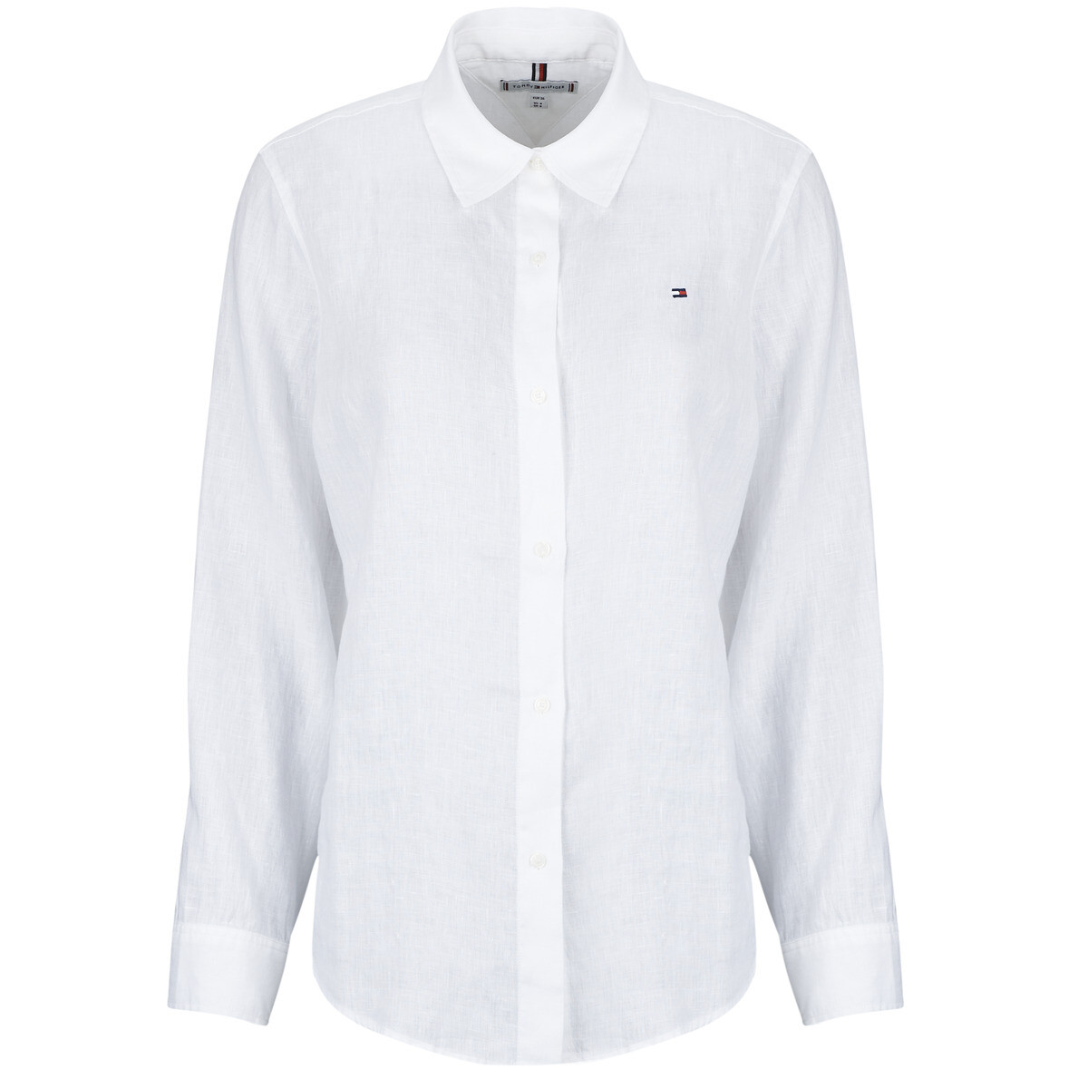 Tommy Hilfiger  ESS LINEN RELAXED LS SHIRT  Bílá