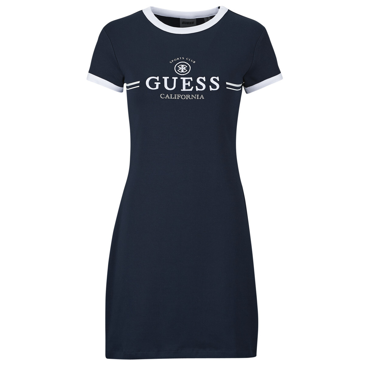 Guess  MILA SS SHORT DRESS  Tmavě modrá