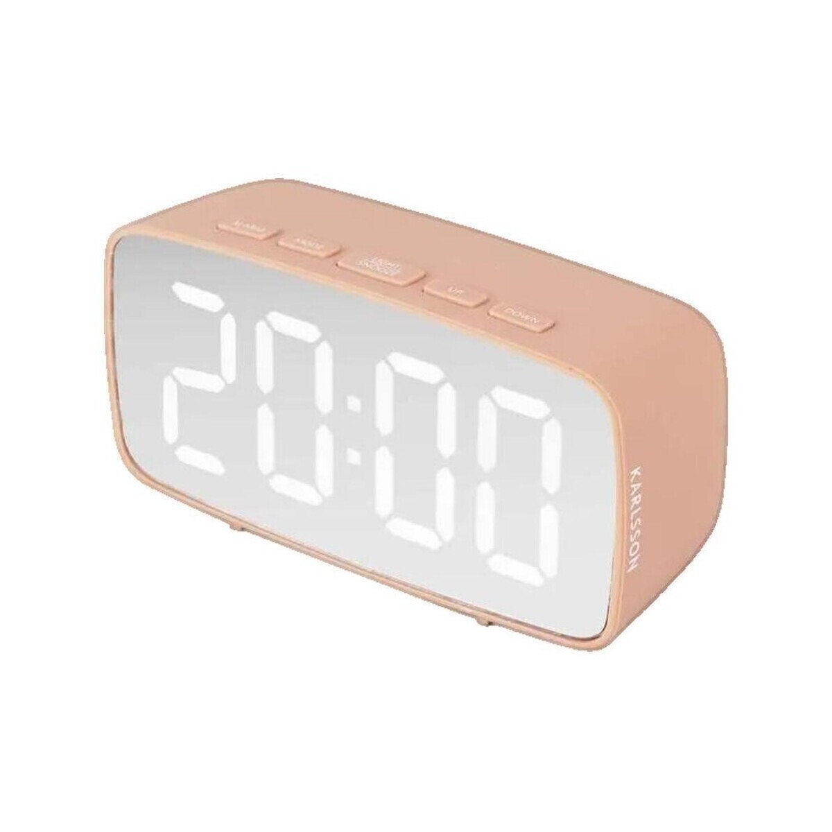 Karlsson  Réveil  Silver Mirror Rose  Růžová