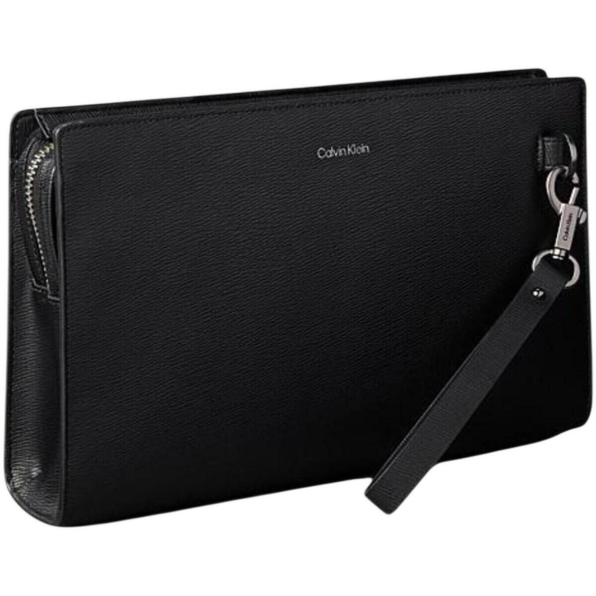 Calvin Klein Jeans  EMBLEM HW POUCH WITH HANDLE LV04D1170G  Černá