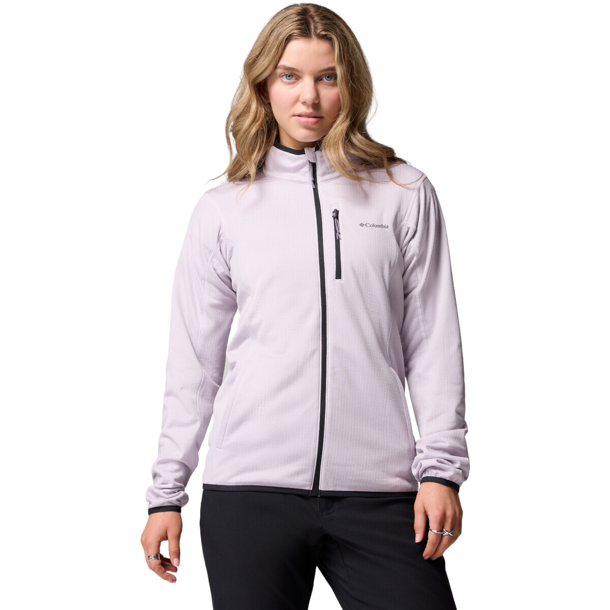 Columbia  Essential Hike Grid Full Zip Fleece  Fialová