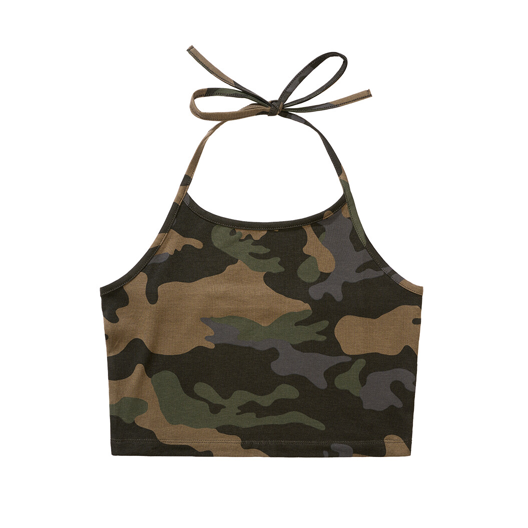 Top dámský Brandit Neckholder Top - darkcamo, XS