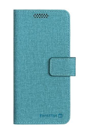 Flipové pouzdro SWISSTEN LIBRO UNI BOOK II XXL, tyrkysová (170 x 83 mm)