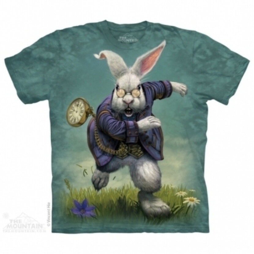 Tričko unisex The Mountain White Rabbit (králík) - modré, S