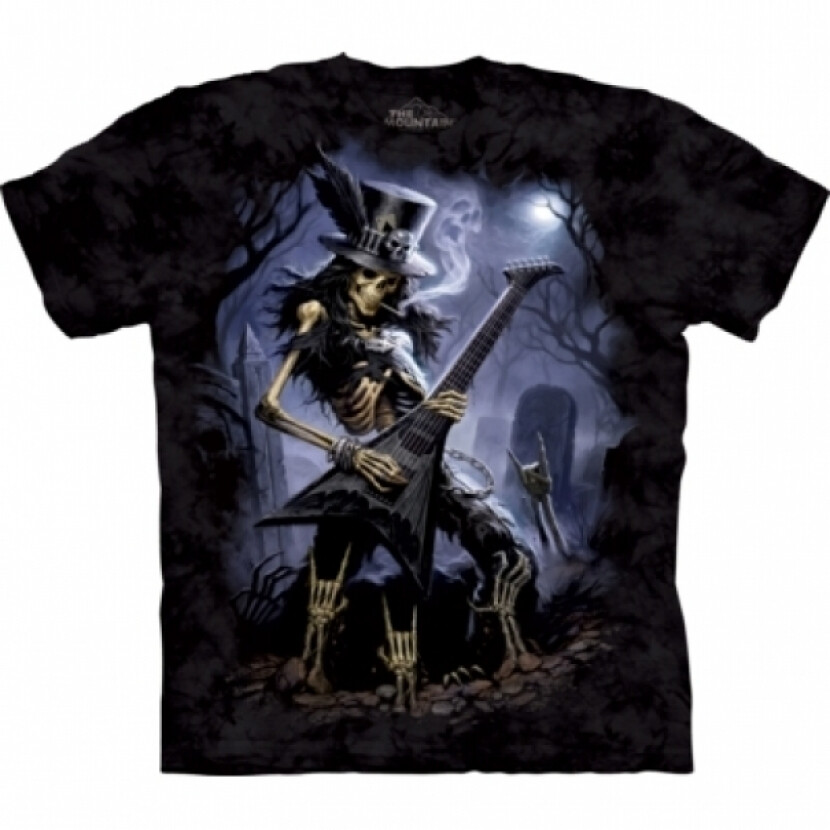 Tričko unisex The Mountain Play Dead Fantasy Skulbone - černé, XL