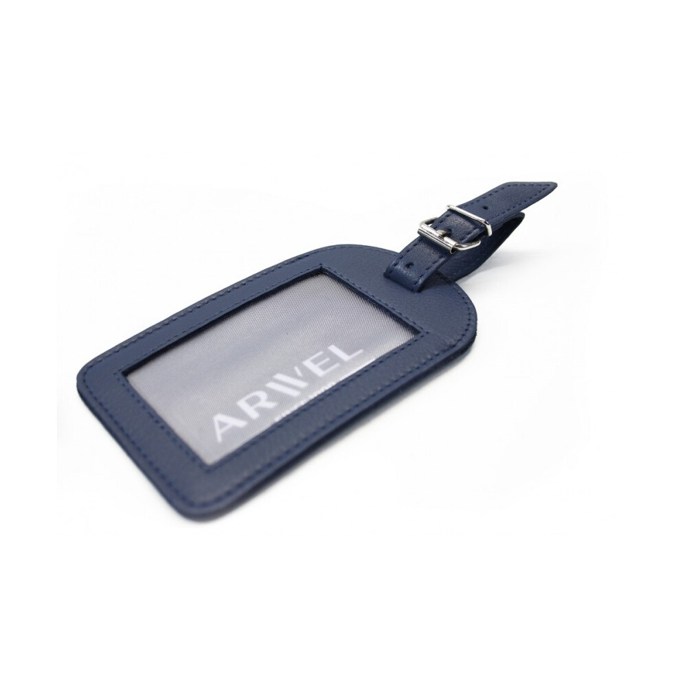 Kožená visačka na zavazadlo Arwel 5405­ - navy