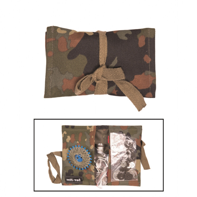 Set šití s pouzdrem Mil-Tec Heer Kit - flecktarn