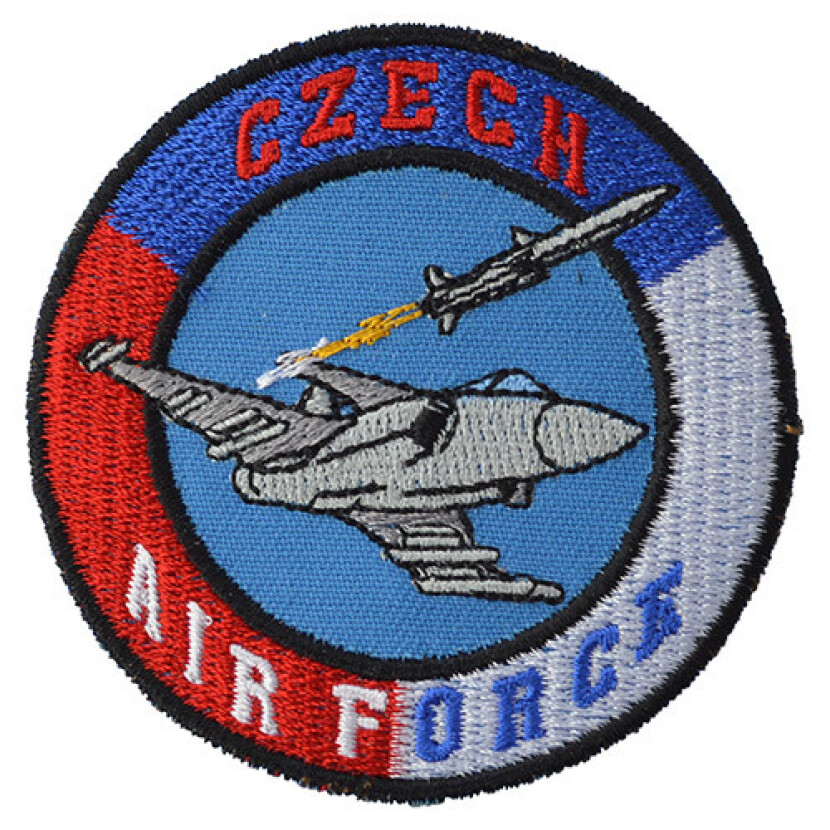 Nášivka CZECH AIR FORCE s gripenem - barevná
