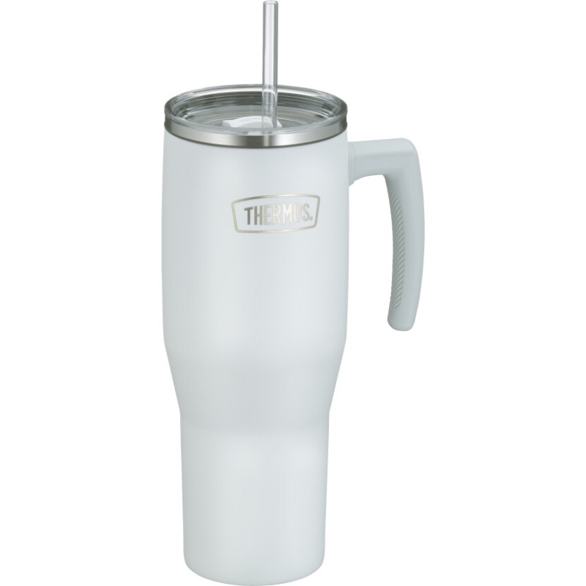 Termohrnek s madlem a brčkem Thermos Refreshing 1100 ml - bílý