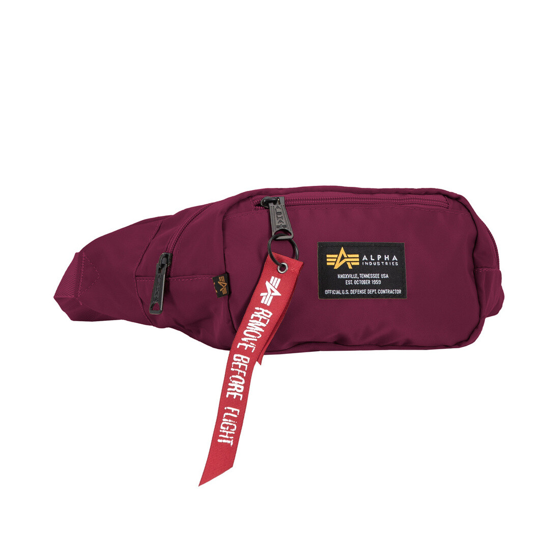 Ledvinka Alpha Industries Crew Waist Bag - burgundy