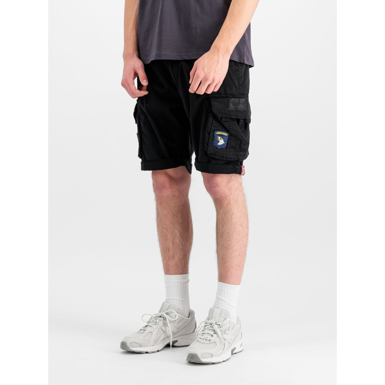 Kraťasy Alpha Industries Crew Patch Short - černé, 28