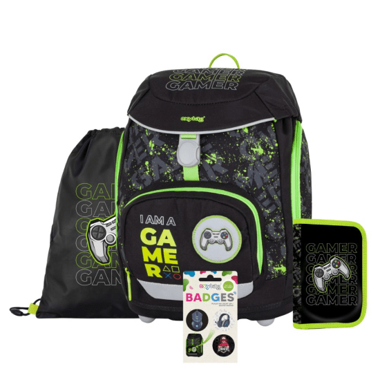 Oxybag Školní set 4dílný OXY Sherpy - Gamer - 0-25026