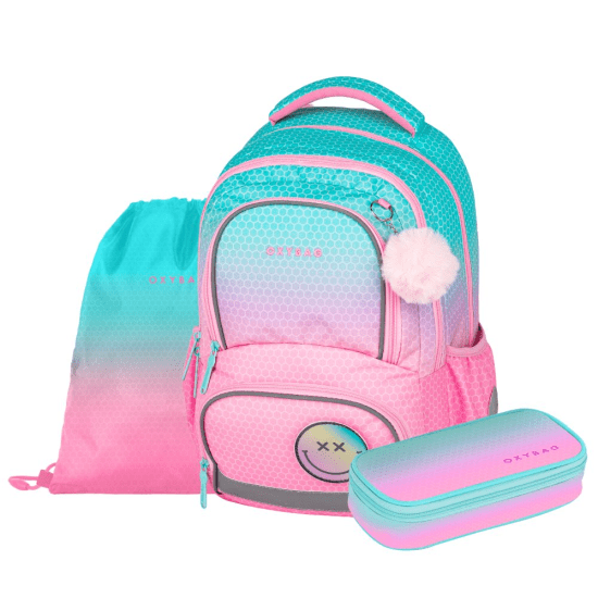 Oxybag Školní set 3dílný OXY NEXT - Ombre Pink - 6-75226