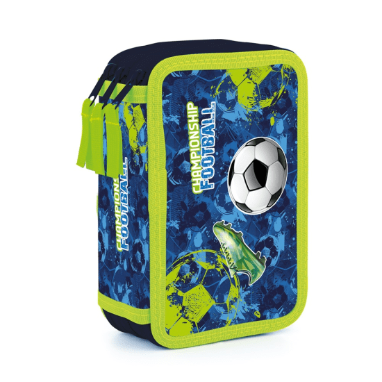 Oxybag Třípatrový školní penál PREMIUM LIGHT - Fotbal - 6-60226