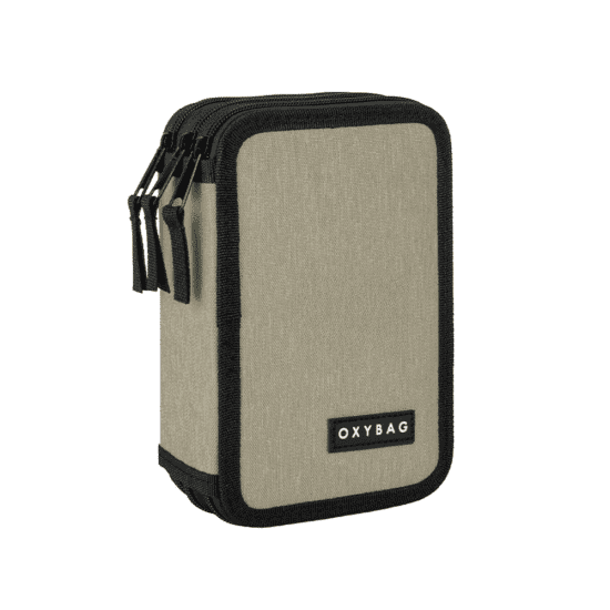 Oxybag Třípatrový školní penál UNICOLOR  - Mocca - 9-83426