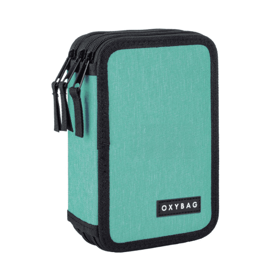 Oxybag Třípatrový školní penál UNICOLOR  - Mint - 6-60426
