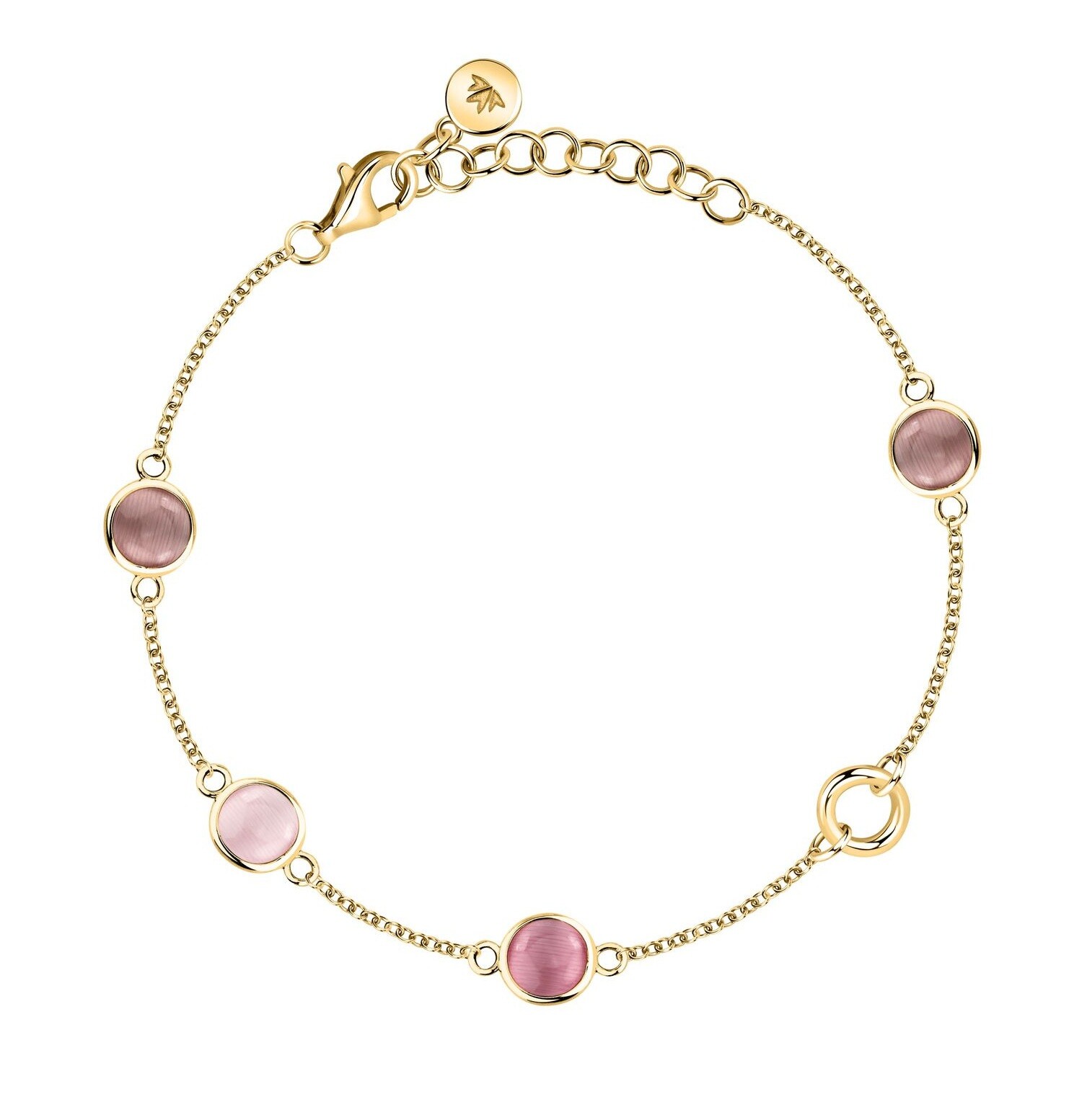 Morellato Hravý pozlacený náramek s kočičím okem Venezia SAZM17