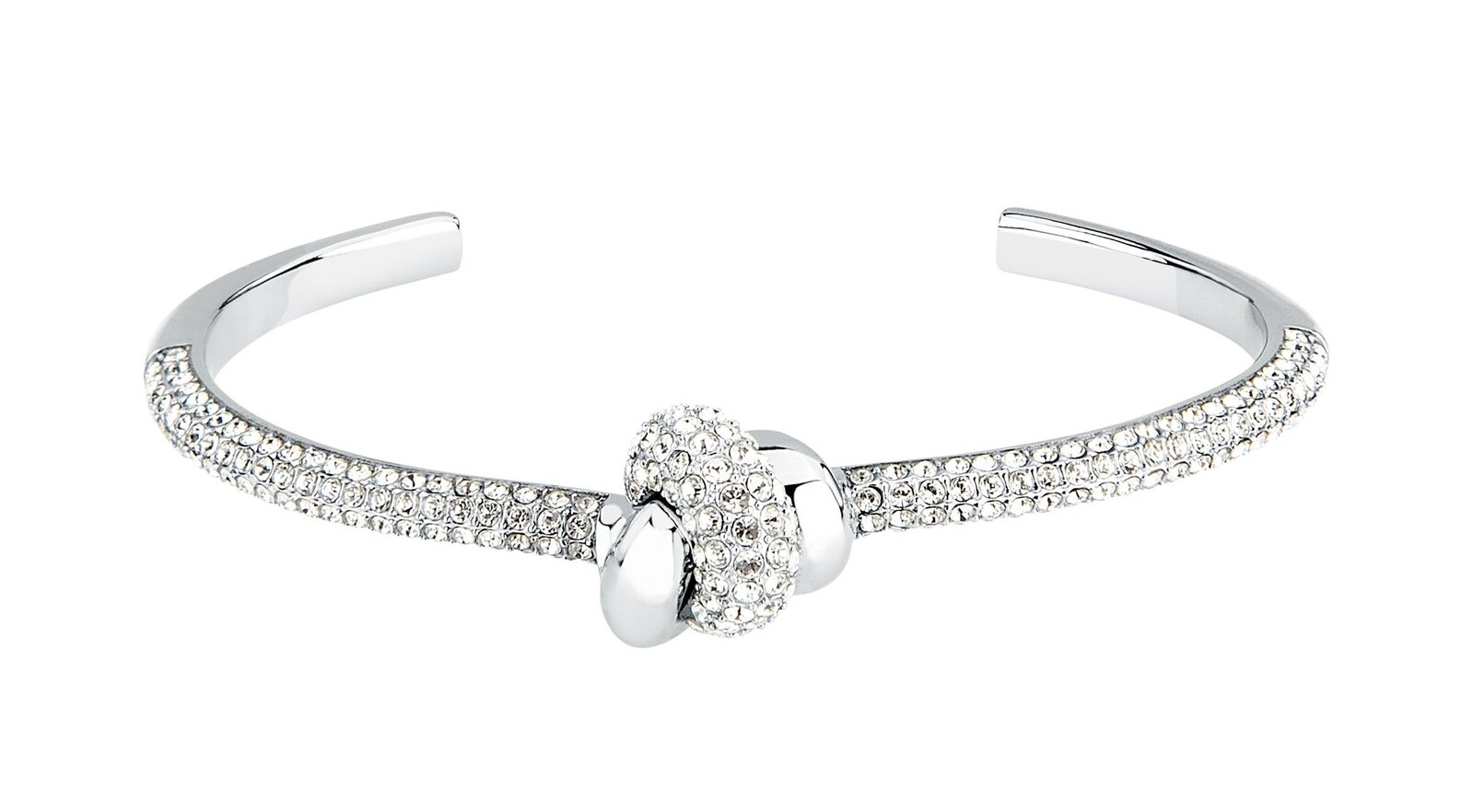 Morellato Ocelový otevřený náramek Uzel s krystaly Legame SAZO08