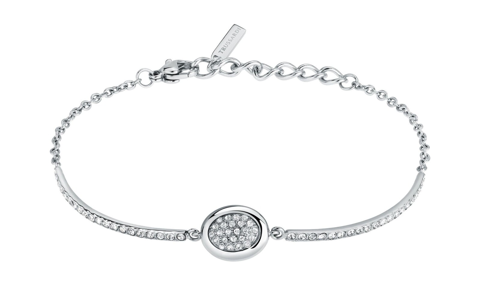 Trussardi Elegantní dámský náramek s krystaly T-Concept TJAYY20