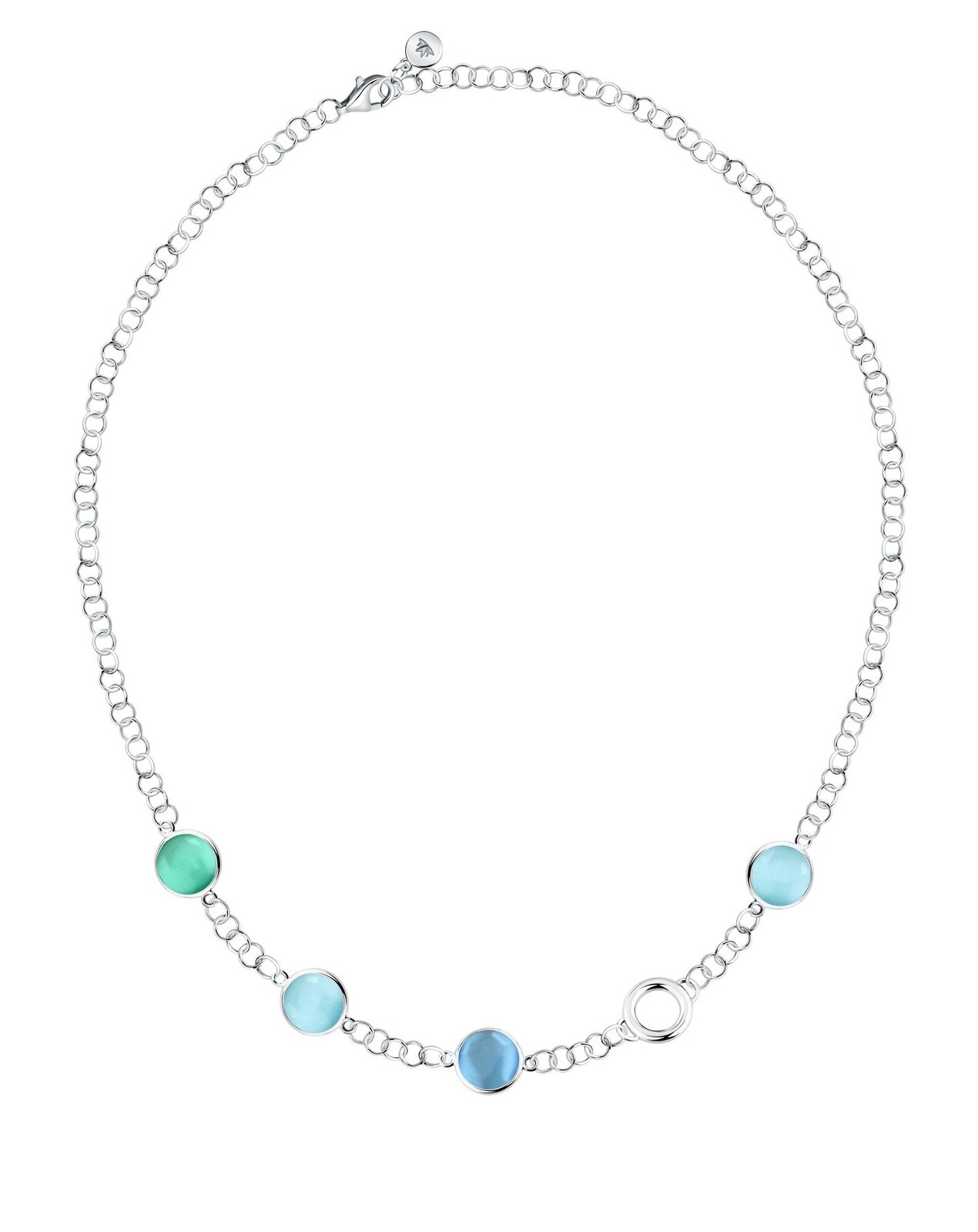 Morellato Stylový stříbrný náhrdelník s kočičím okem Venezia SAZM02