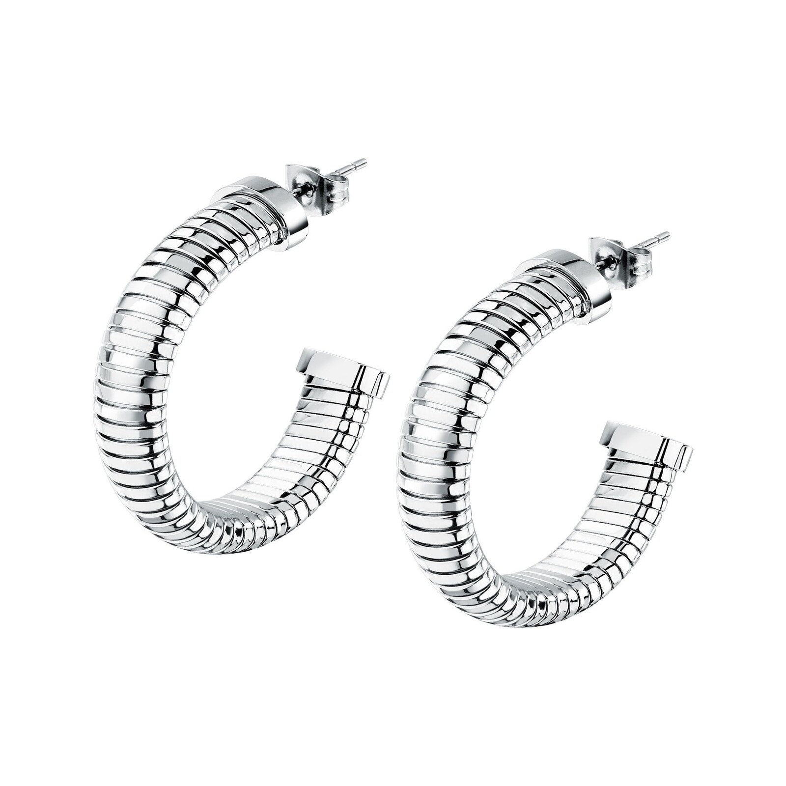 Morellato Moderní kruhové náušnice z oceli Onda SAZP07