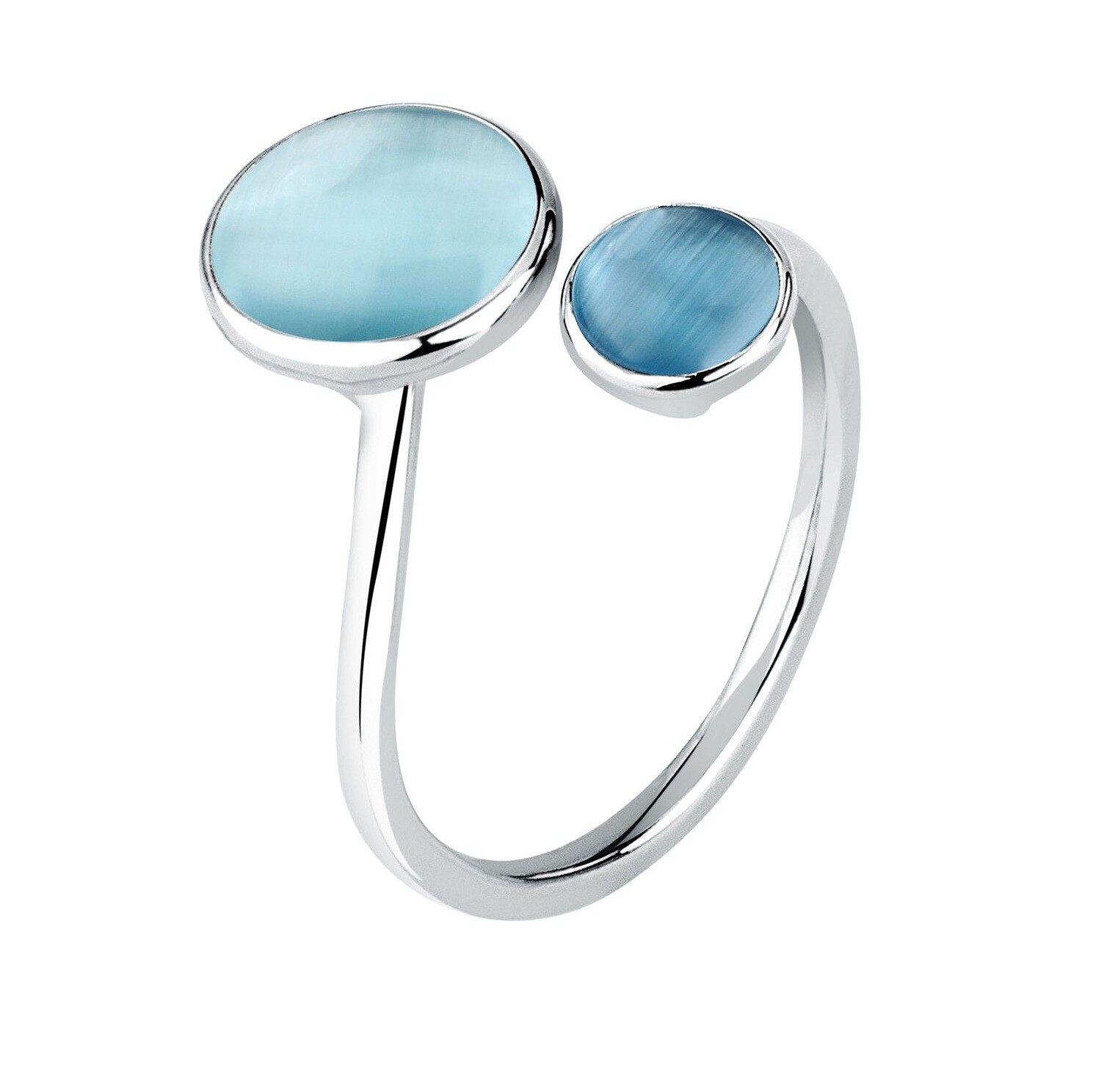 Morellato Stříbrný otevřený prsten s kočičím okem Venezia SAZM120 54 mm