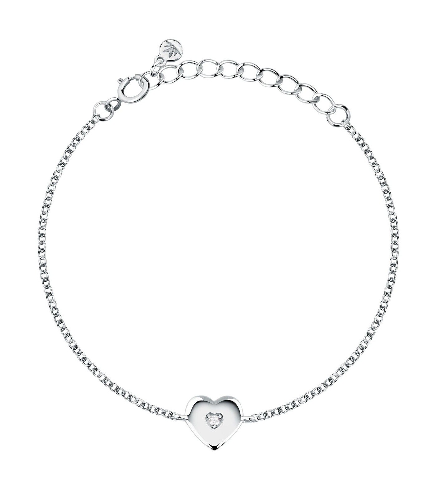 Morellato Dětský stříbrný náramek Srdíčko se zirkonem Dono SAZL06