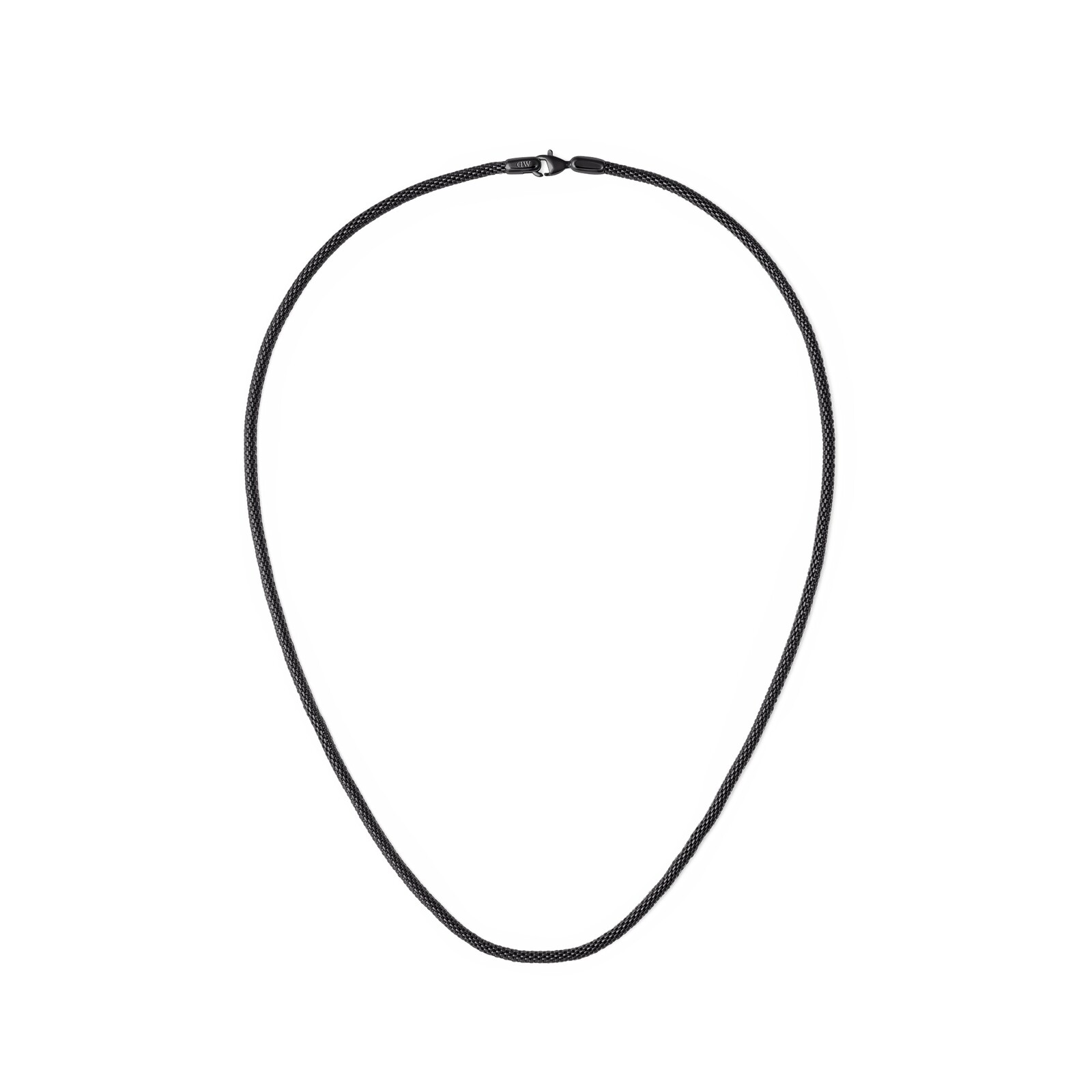 Daniel Wellington Černý ocelový náhrdelník Tide Mesh DW00401100